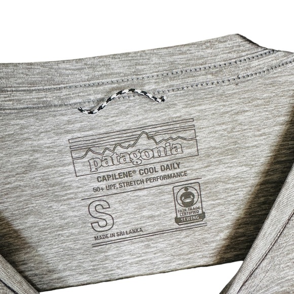 Patagonia Capilene Cool Daily Graphic Shirt in Feather Women’s Gray Size Small - Picture 6 of 9
